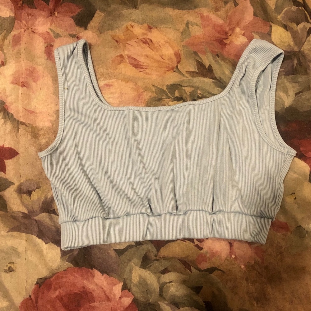 SHEIN Baby blue crop top/bralette